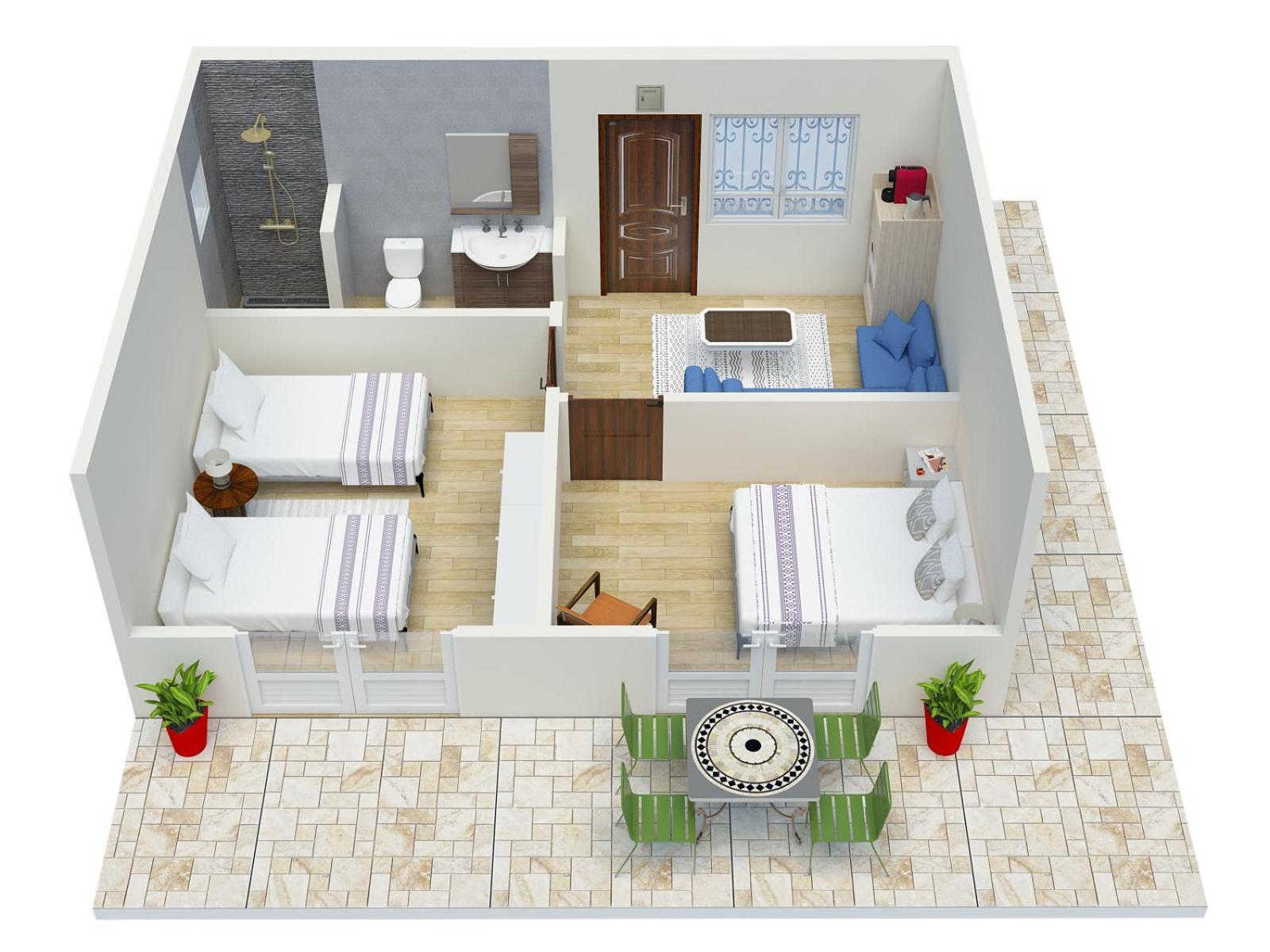 Dar Beynana Hotel Sidi Bibi Szoba fotó